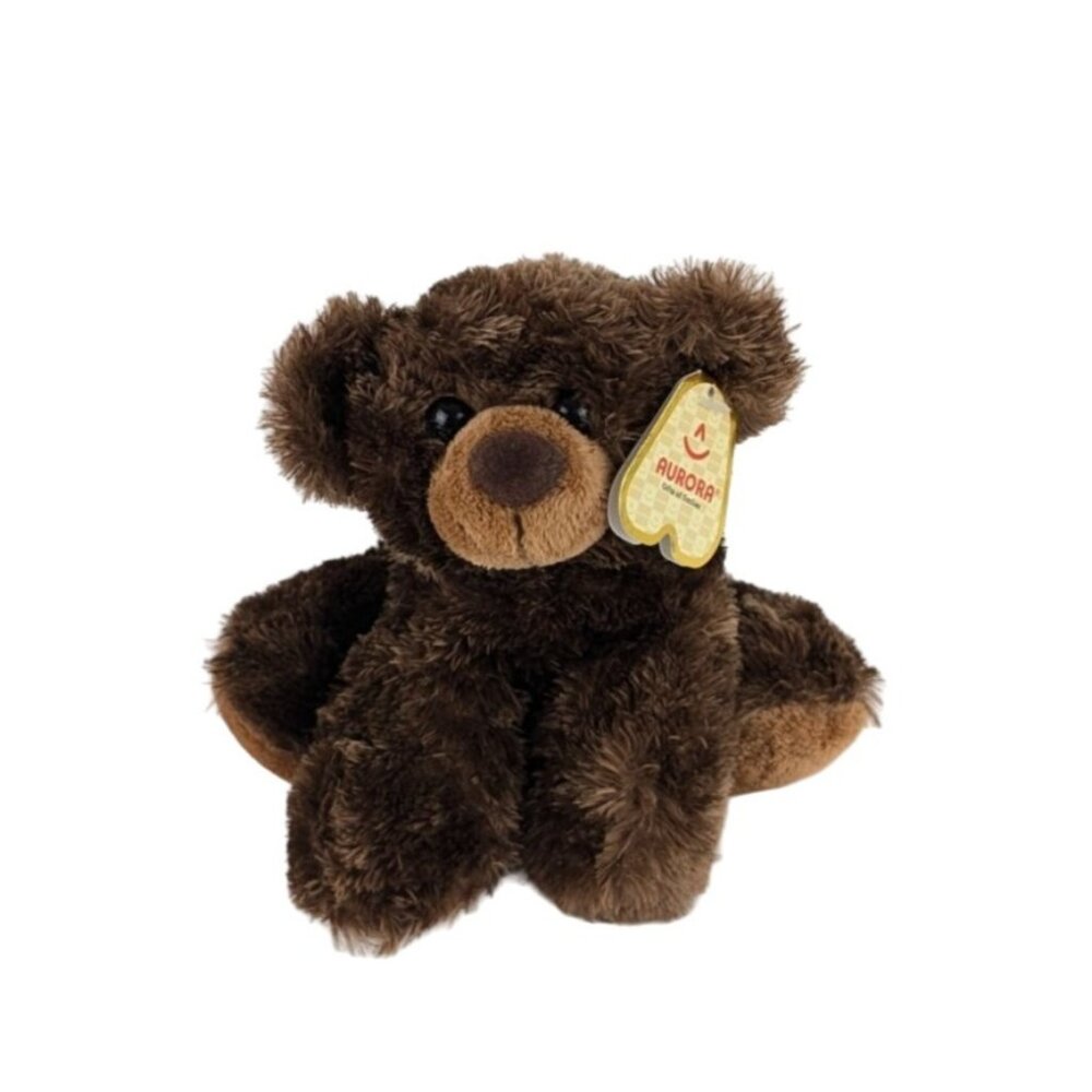 Aurora Mini‎ Flopsie Boone Brown Bear Plush 7" Stuffed Animal Teddy #16491 NWT
